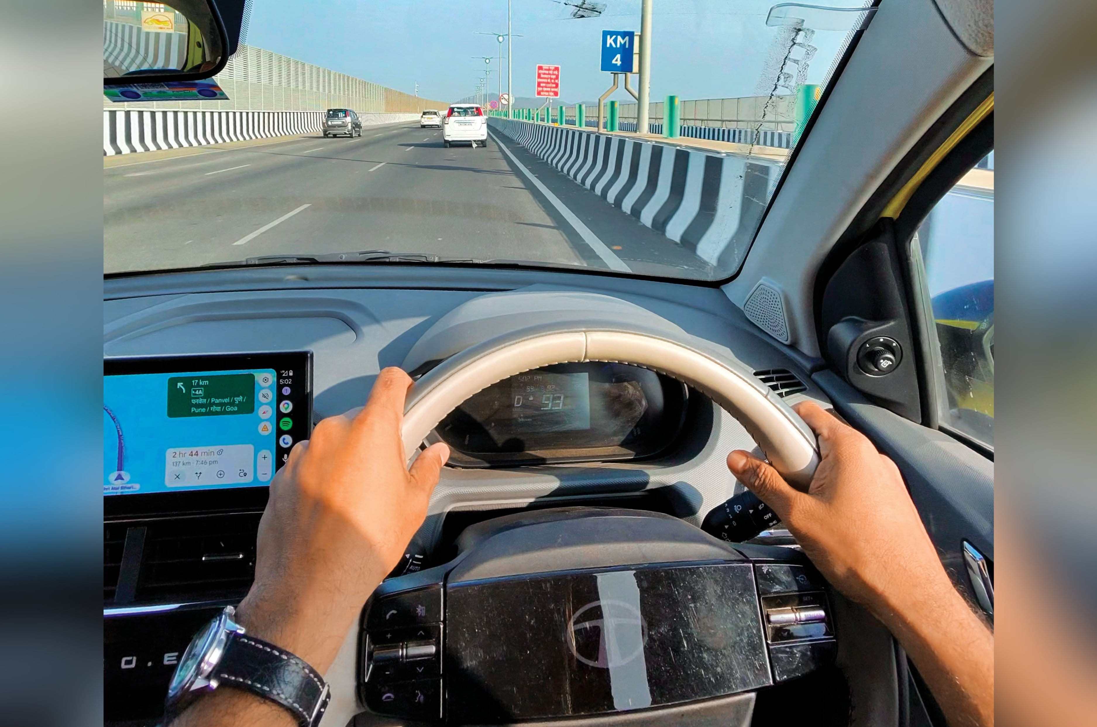 Tata Tiago EV Driving