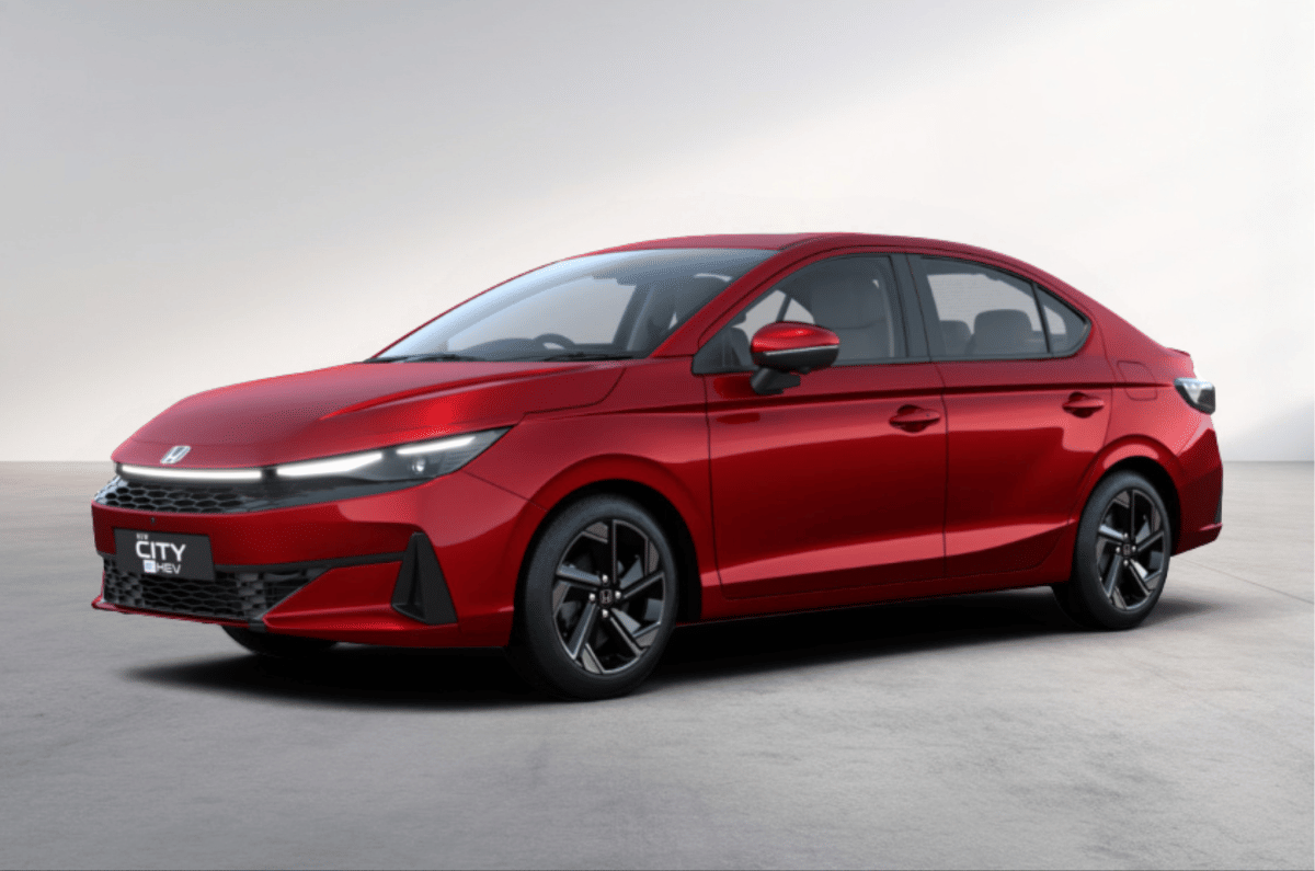 Honda City in red