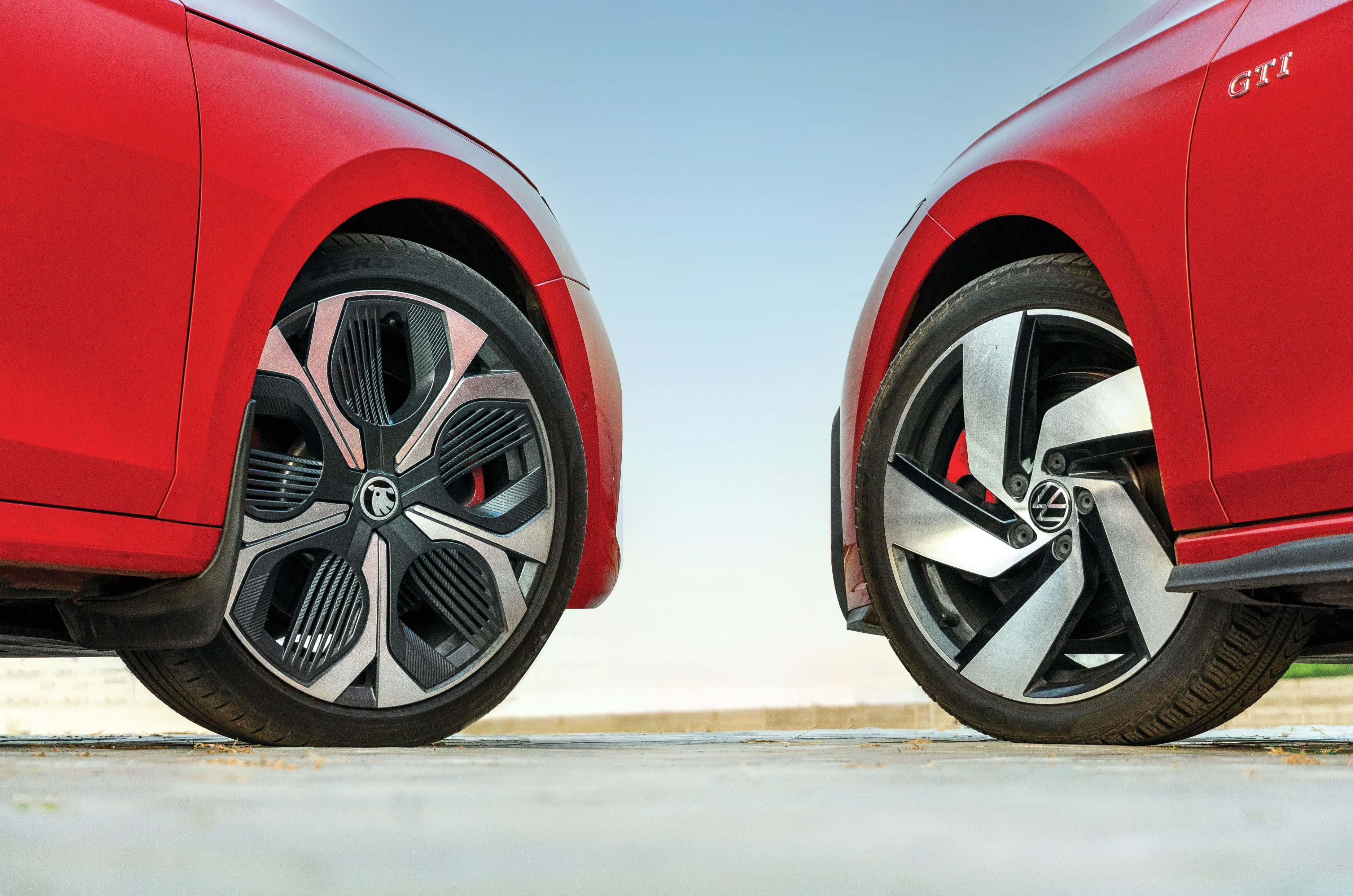 Skoda Octavia RS and Volkswagen Golf GTI wheels