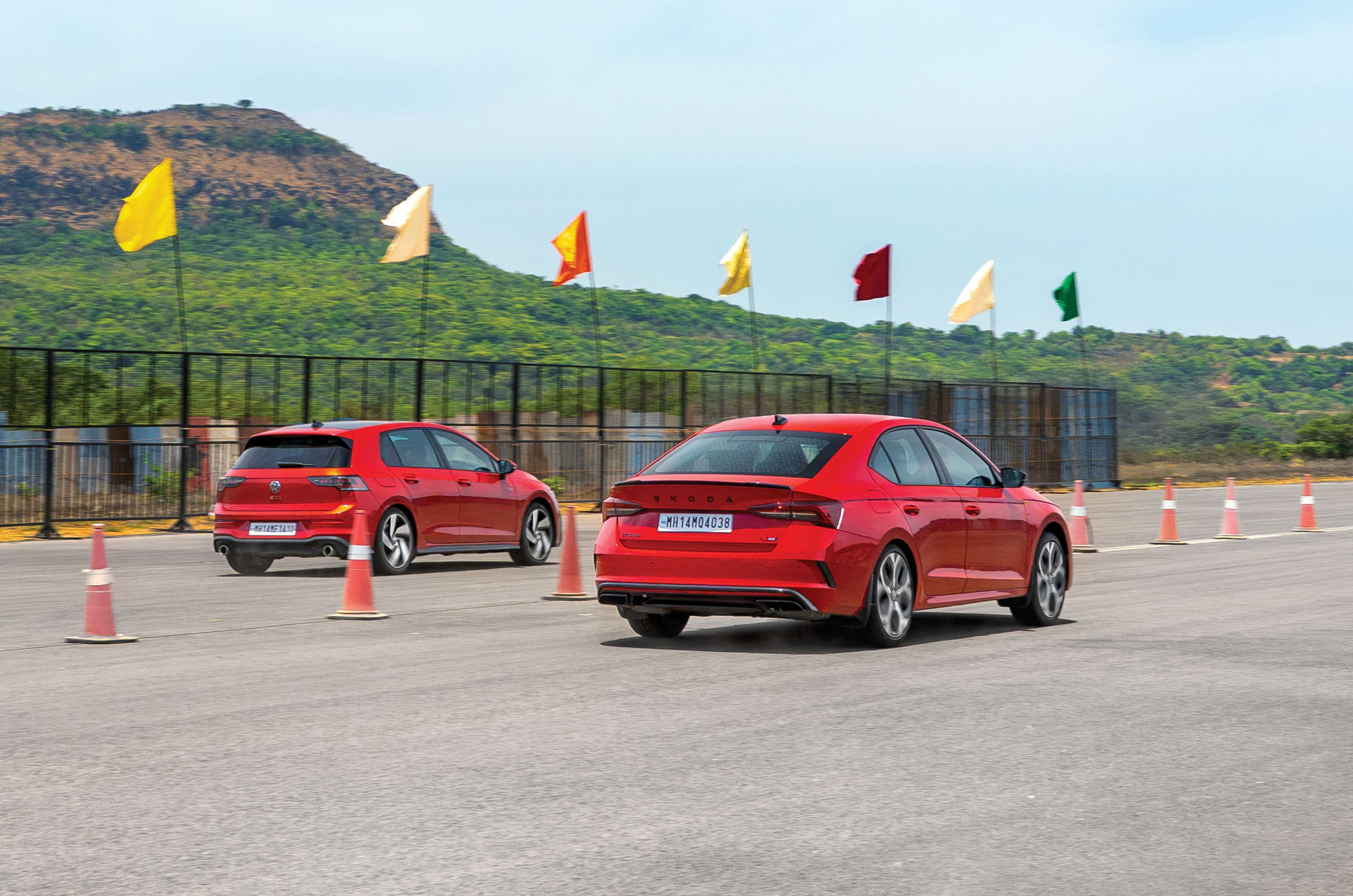 Skoda Octavia RS and Volkswagen Golf GTI wheels quarter mile