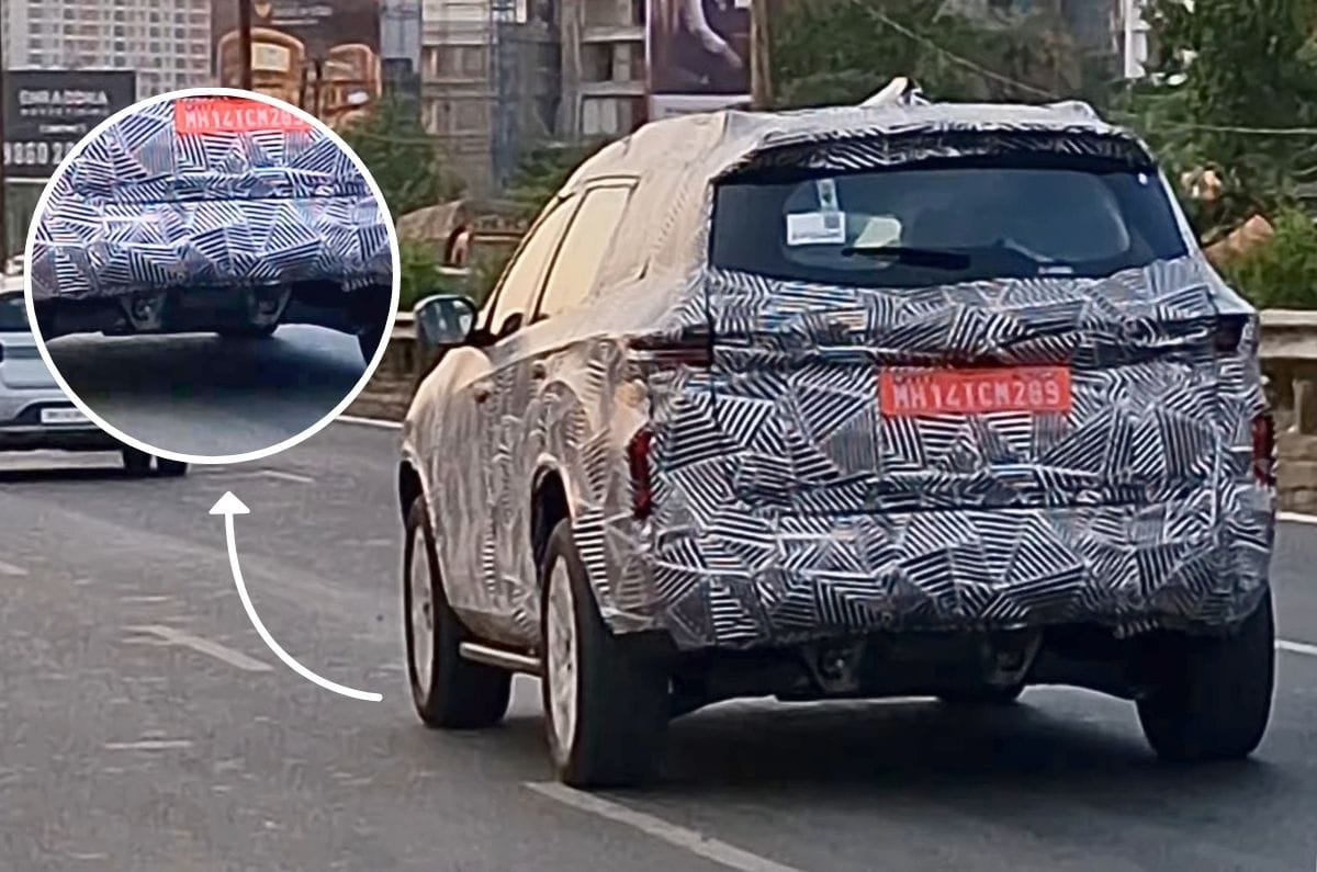 Tata Safari EV spied testing for the first time