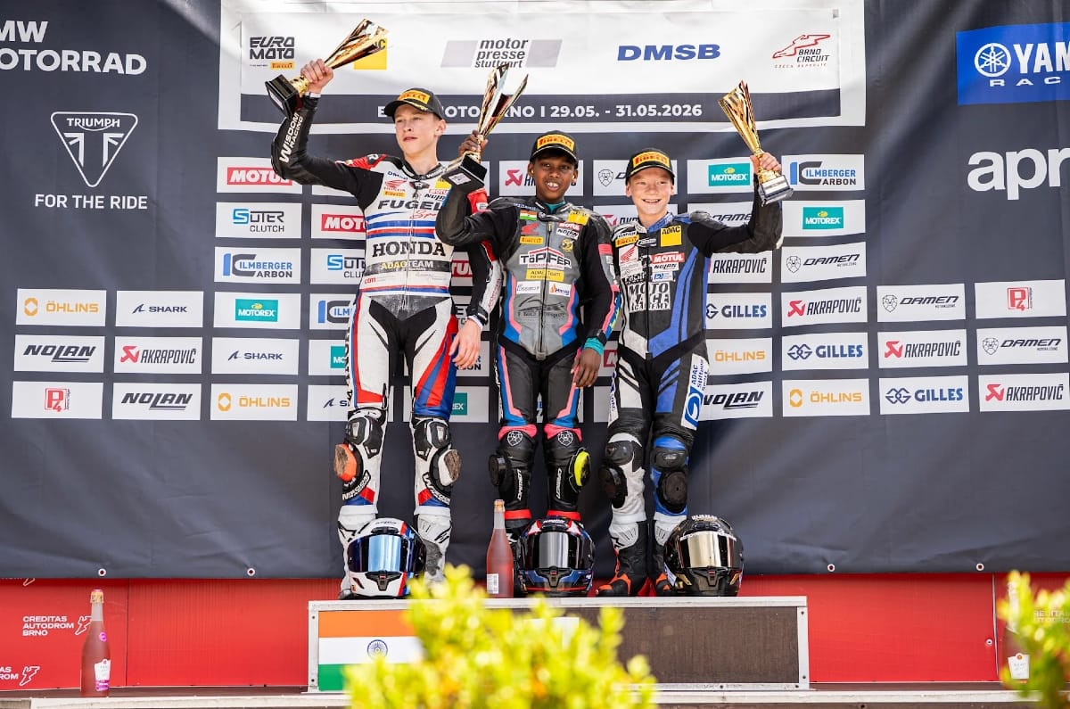 Jaden Immanuel ADAC Junior Cup Brno podium