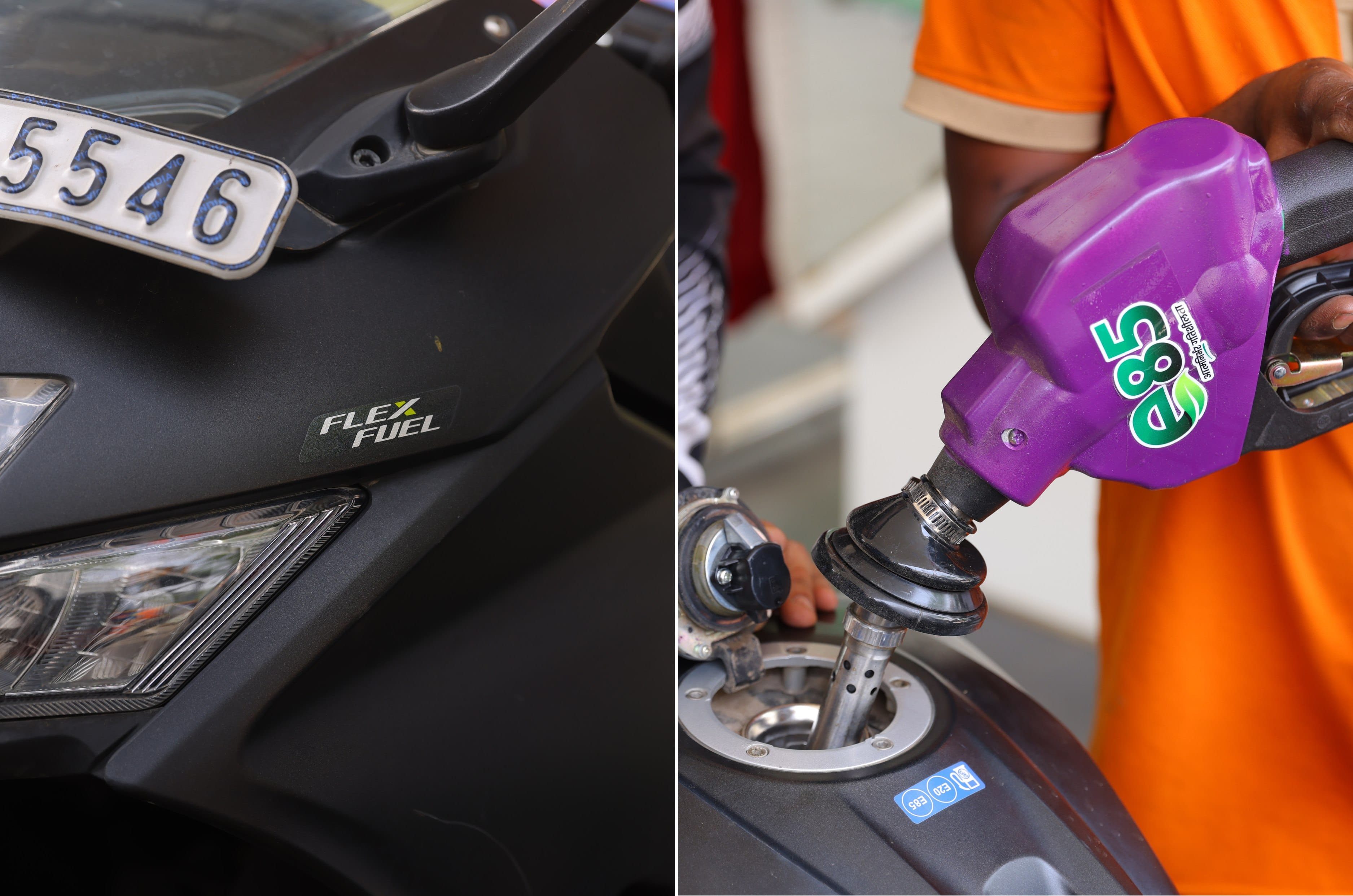 Suzuki Gixxer SF 250 flex fuel badge