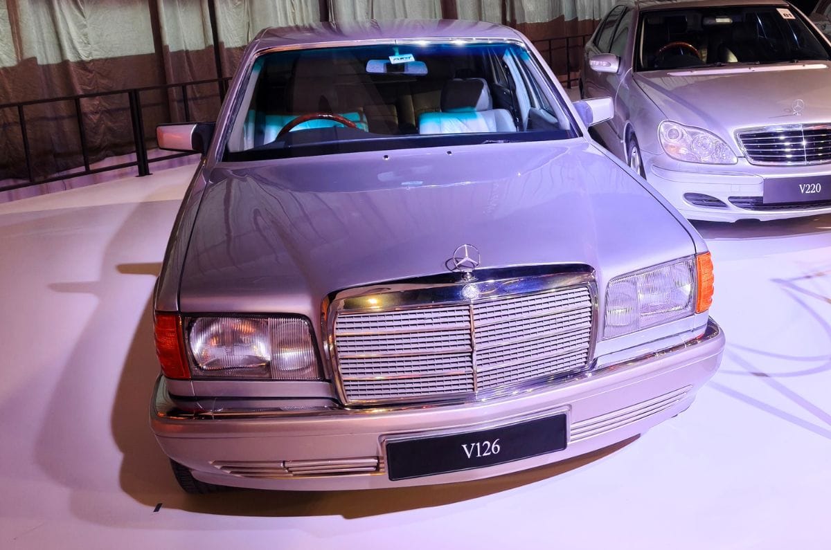 Mercedes showcases seven generations of S-Class in stunning display