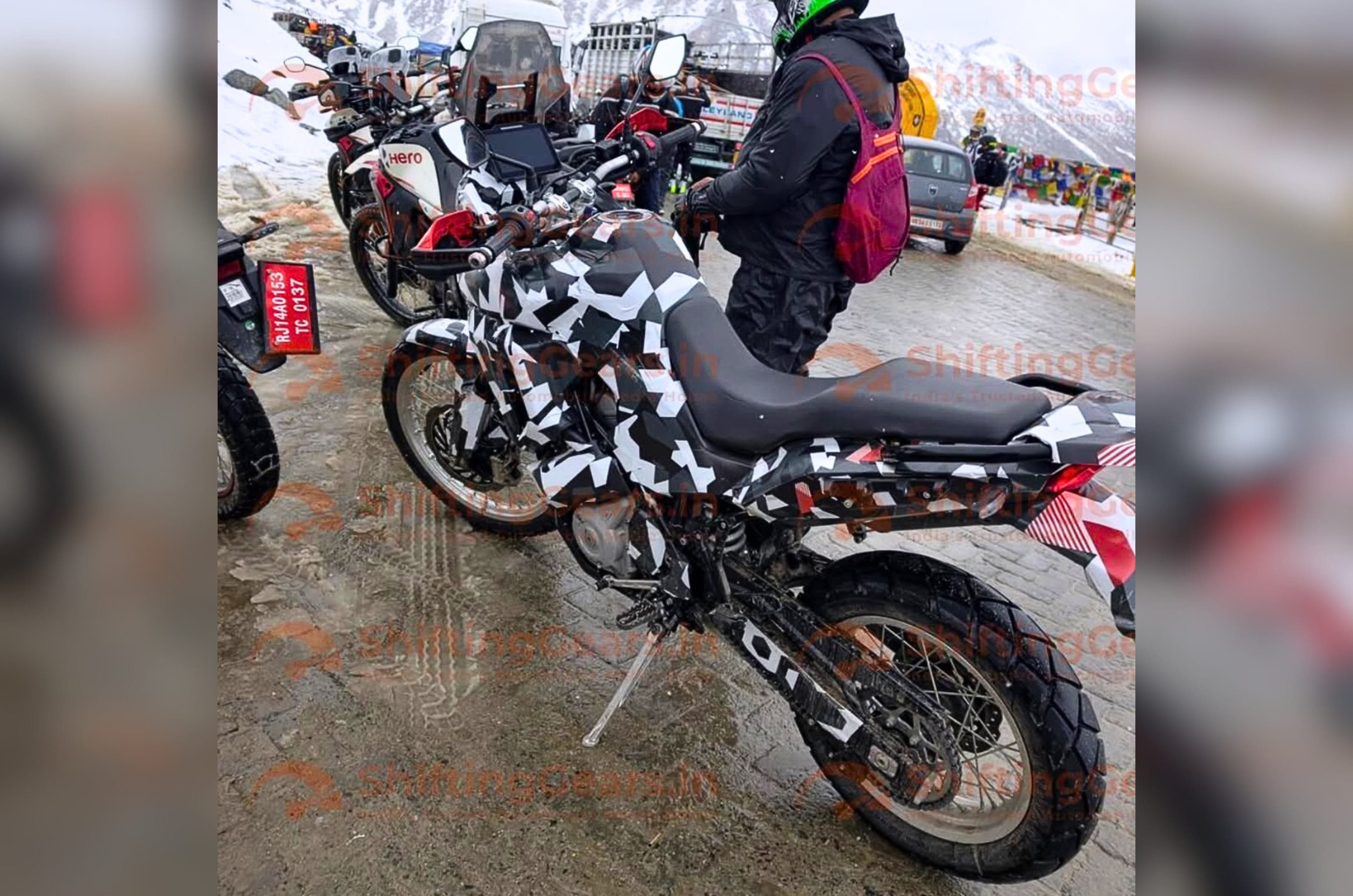 Hero Xpulse 421 rear left side spy image