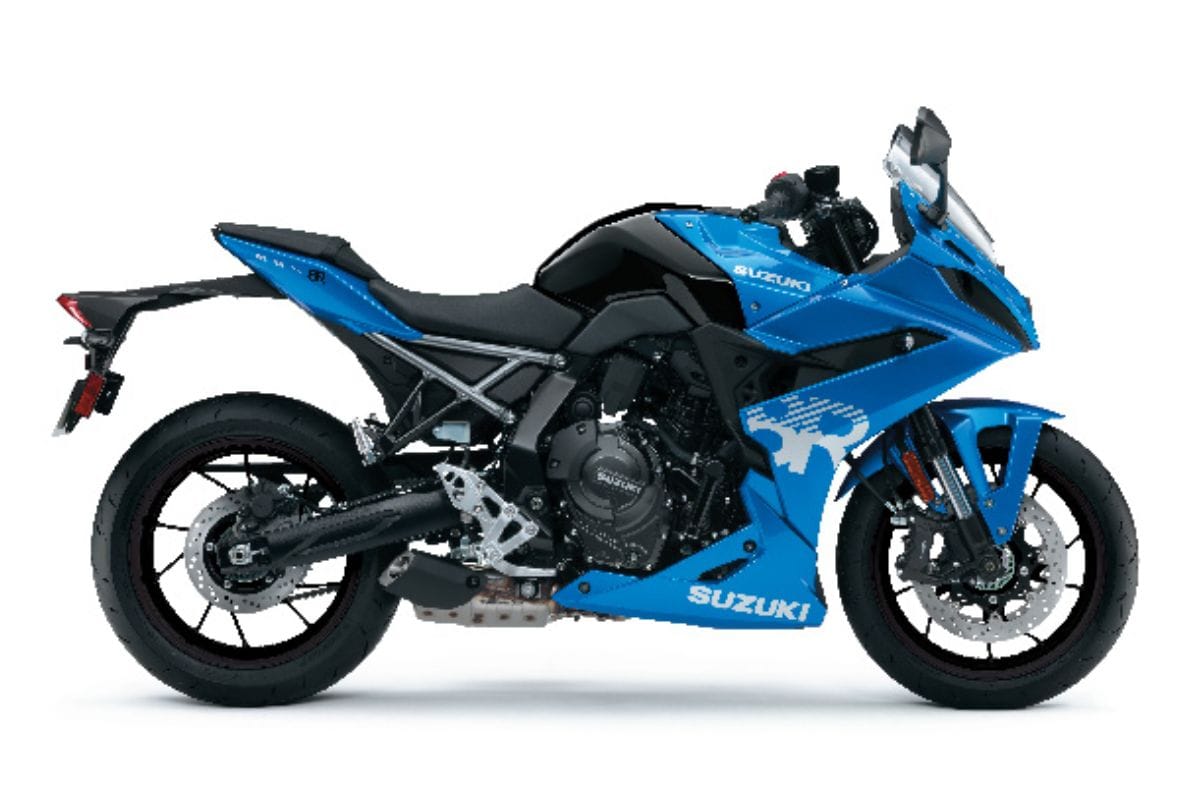 Suzuki GSX-8R right side profile static in studio