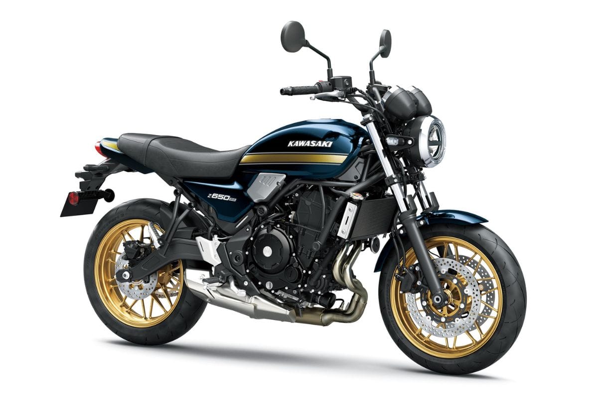 Kawasaki Z650RS front right side static in studio