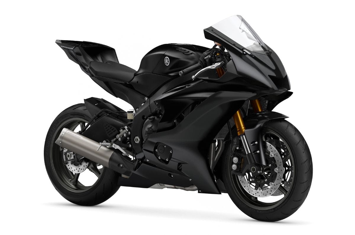 Yamaha R6 Race front right side static in studio