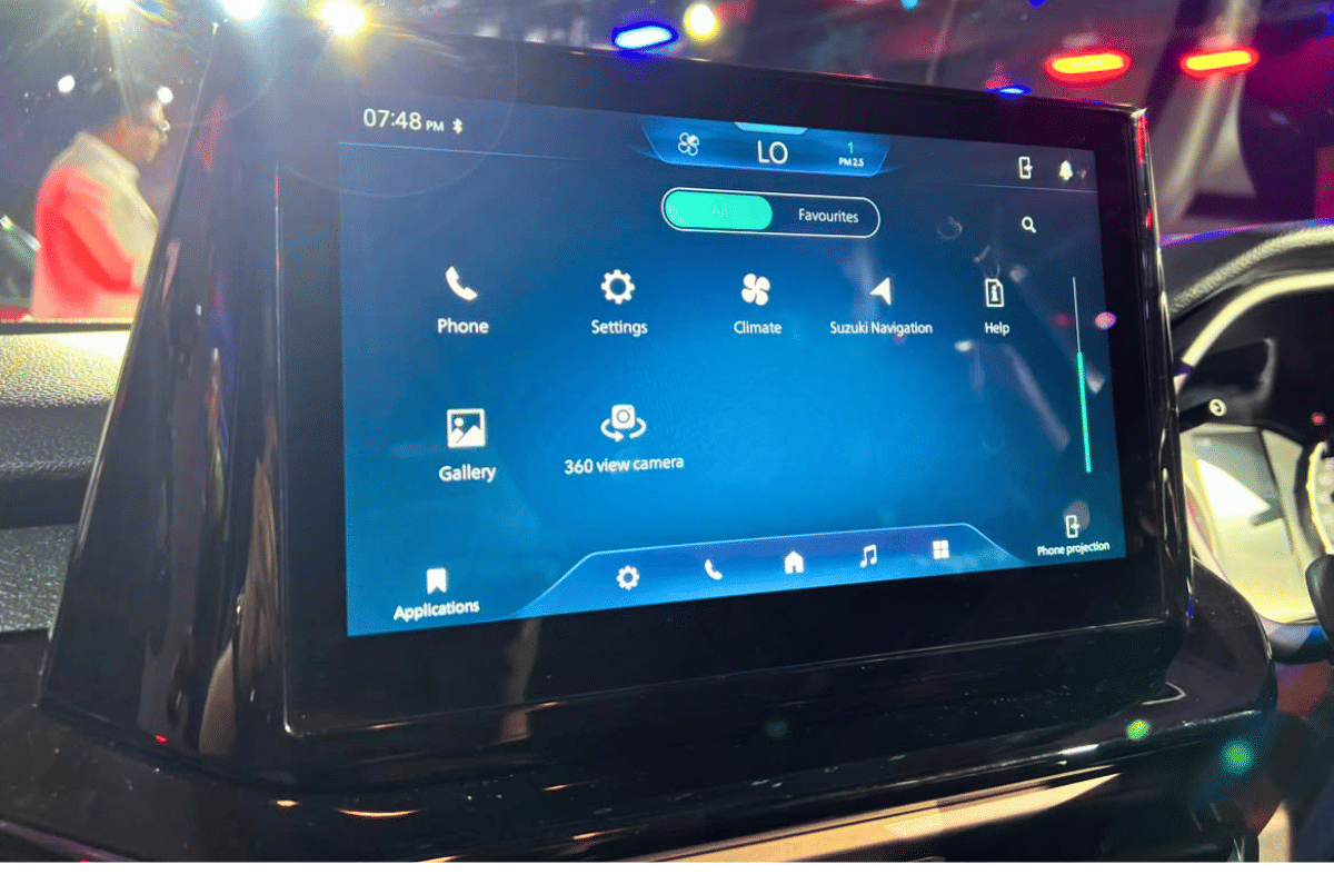 Larger 10.1 inch touchscreen