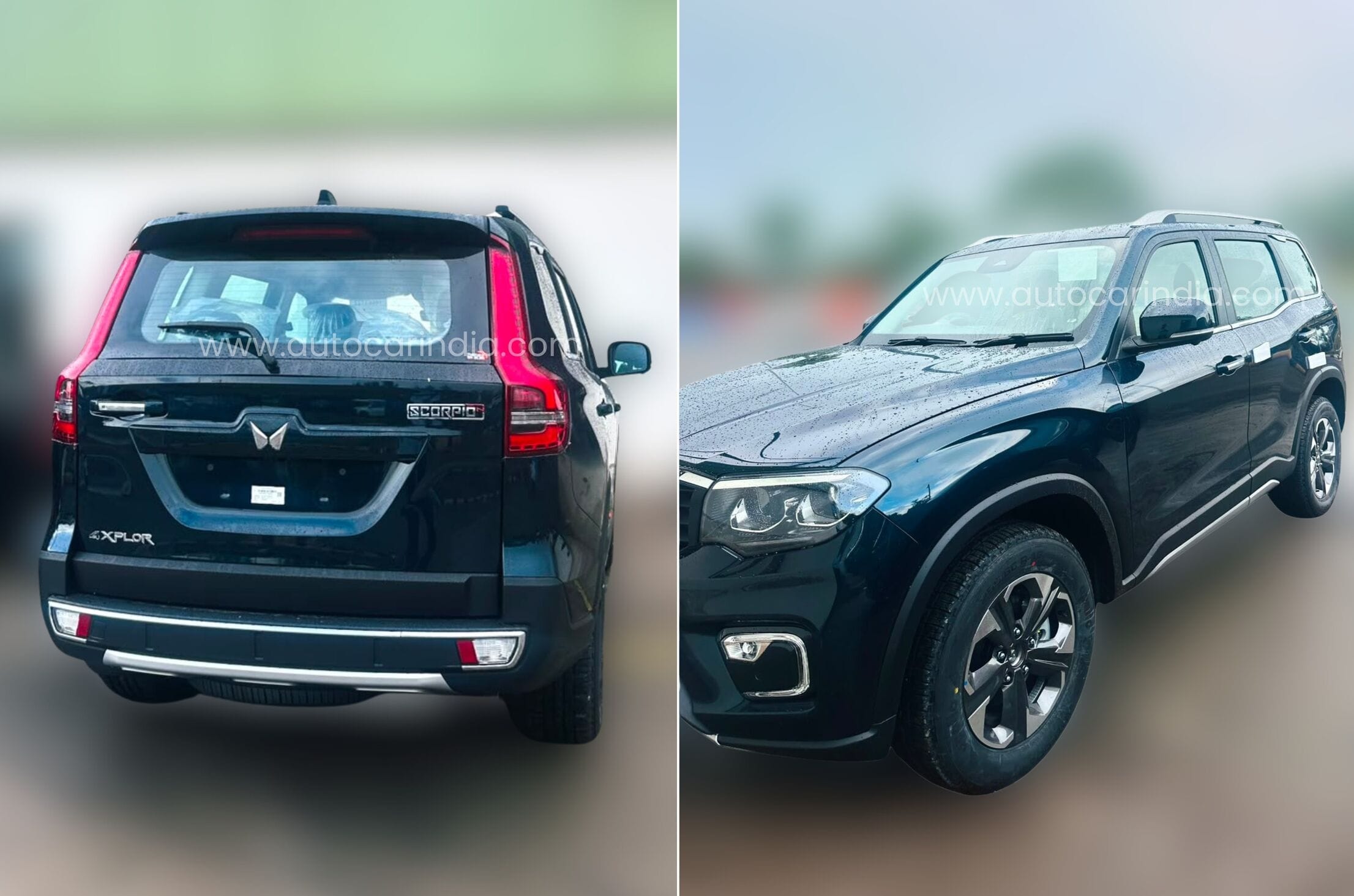 Mahindra Scorpio N facelift exterior spied