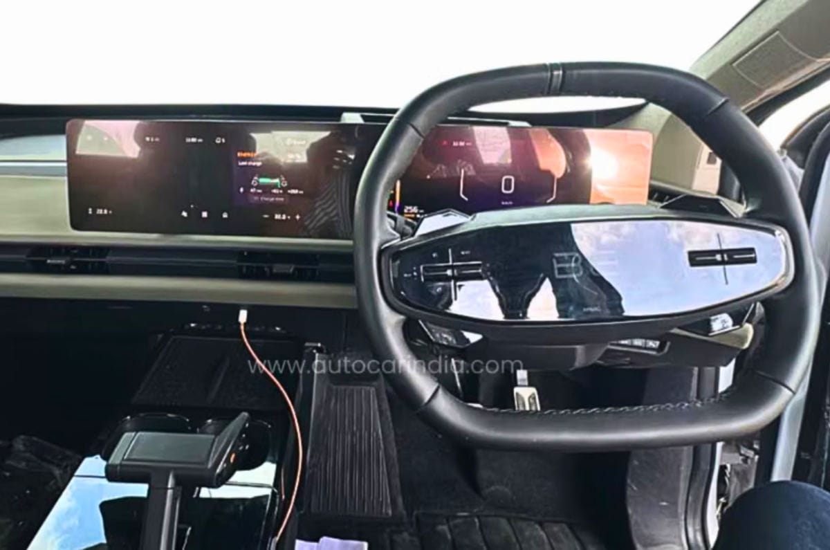 Mahindra BE 6 facelift interior spied