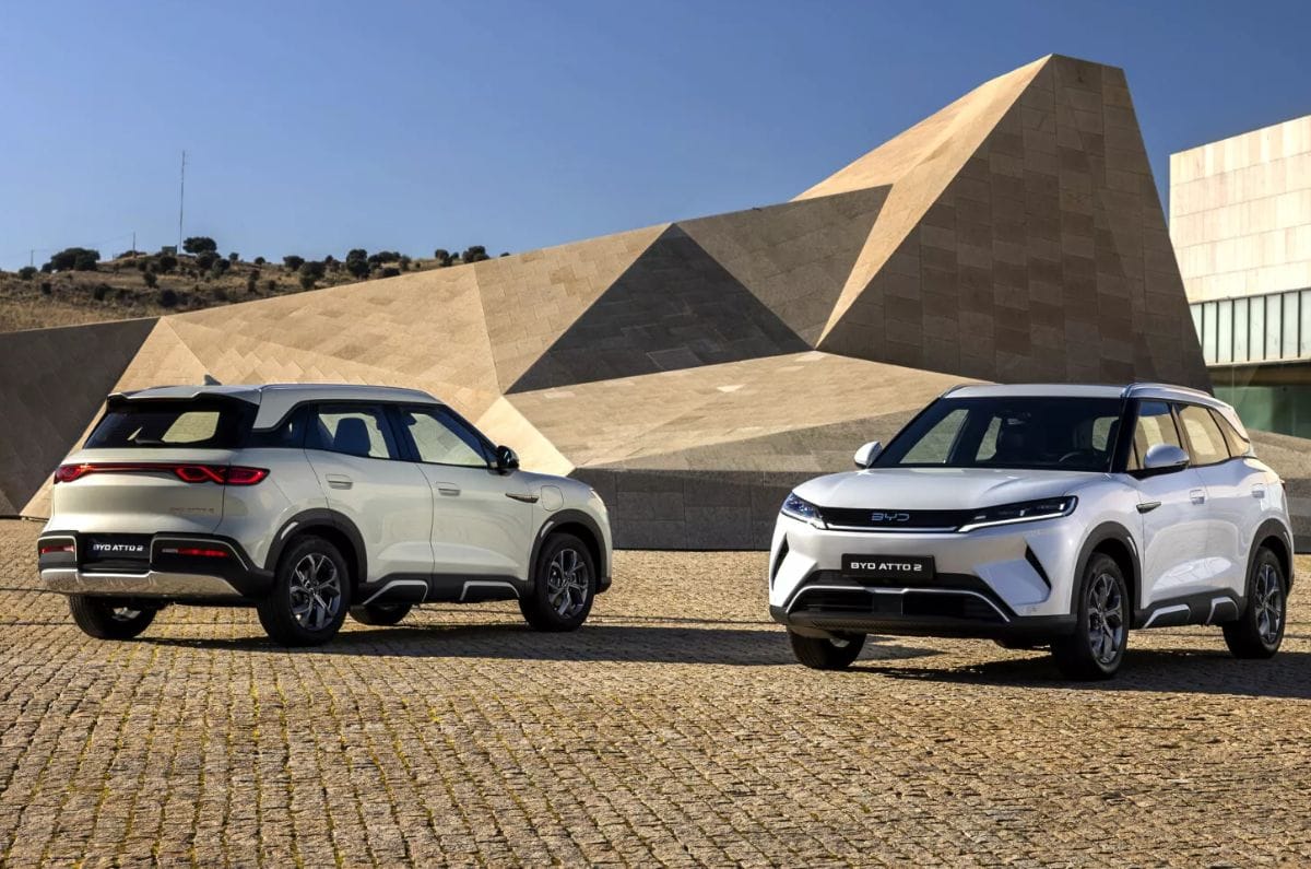 Upcoming BYD Atto 2 midsize SUV spotted testing in India