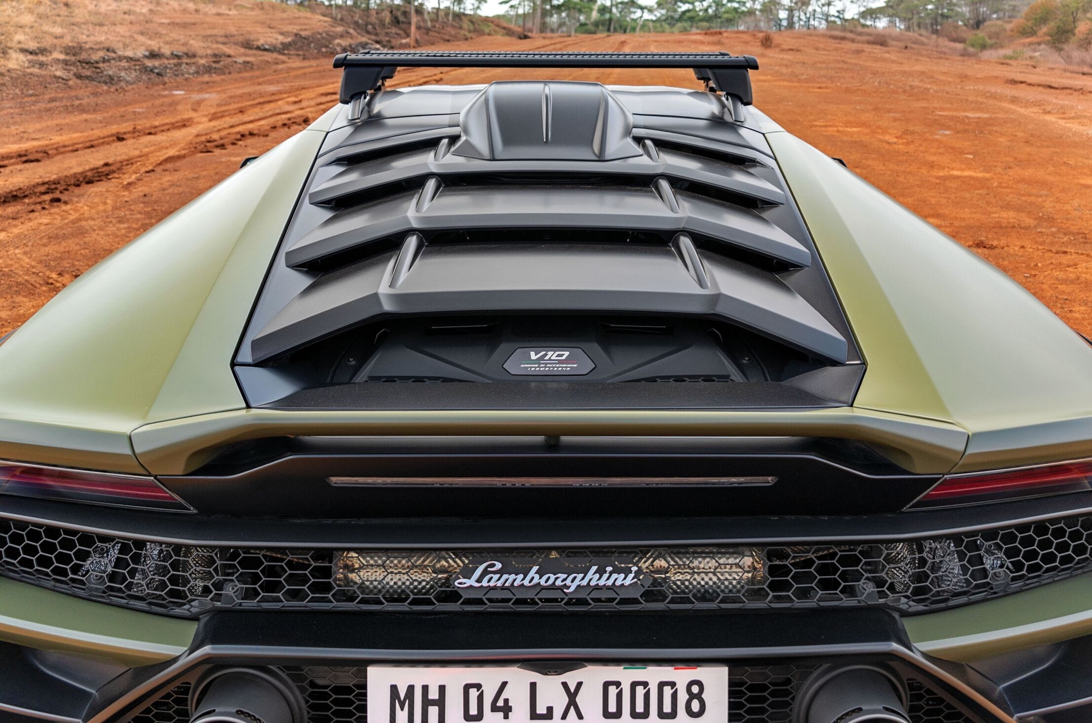 Lamborghini Huracan Sterrato driven at Nanoli Speedway before the tarmac arrives