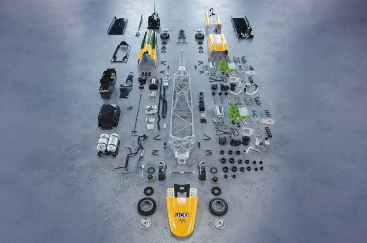 JCB Hydromax hydrogen-powered car sets new land speed record of 653.90kph