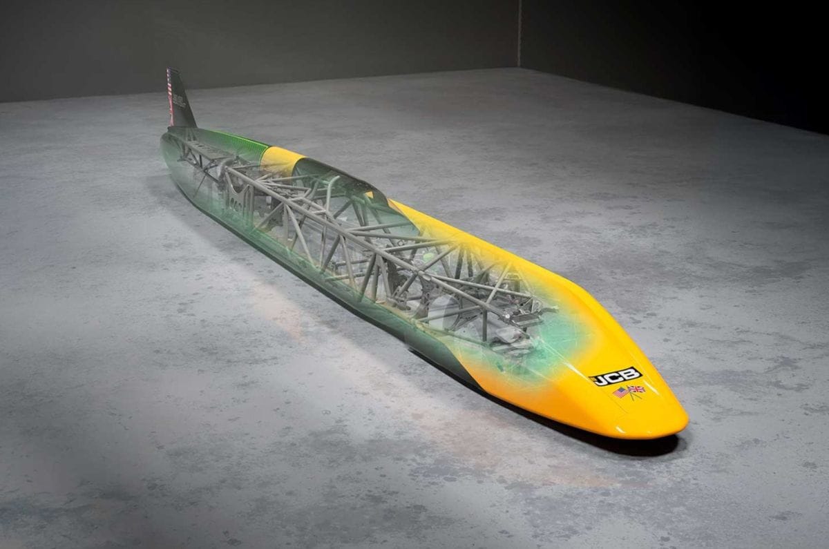 JCB Hydromax hydrogen-powered car sets new land speed record of 653.90kph