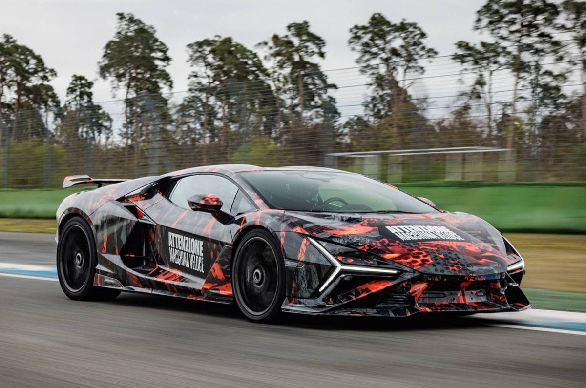 Lamborghini Revuelto SV teaser front quarter