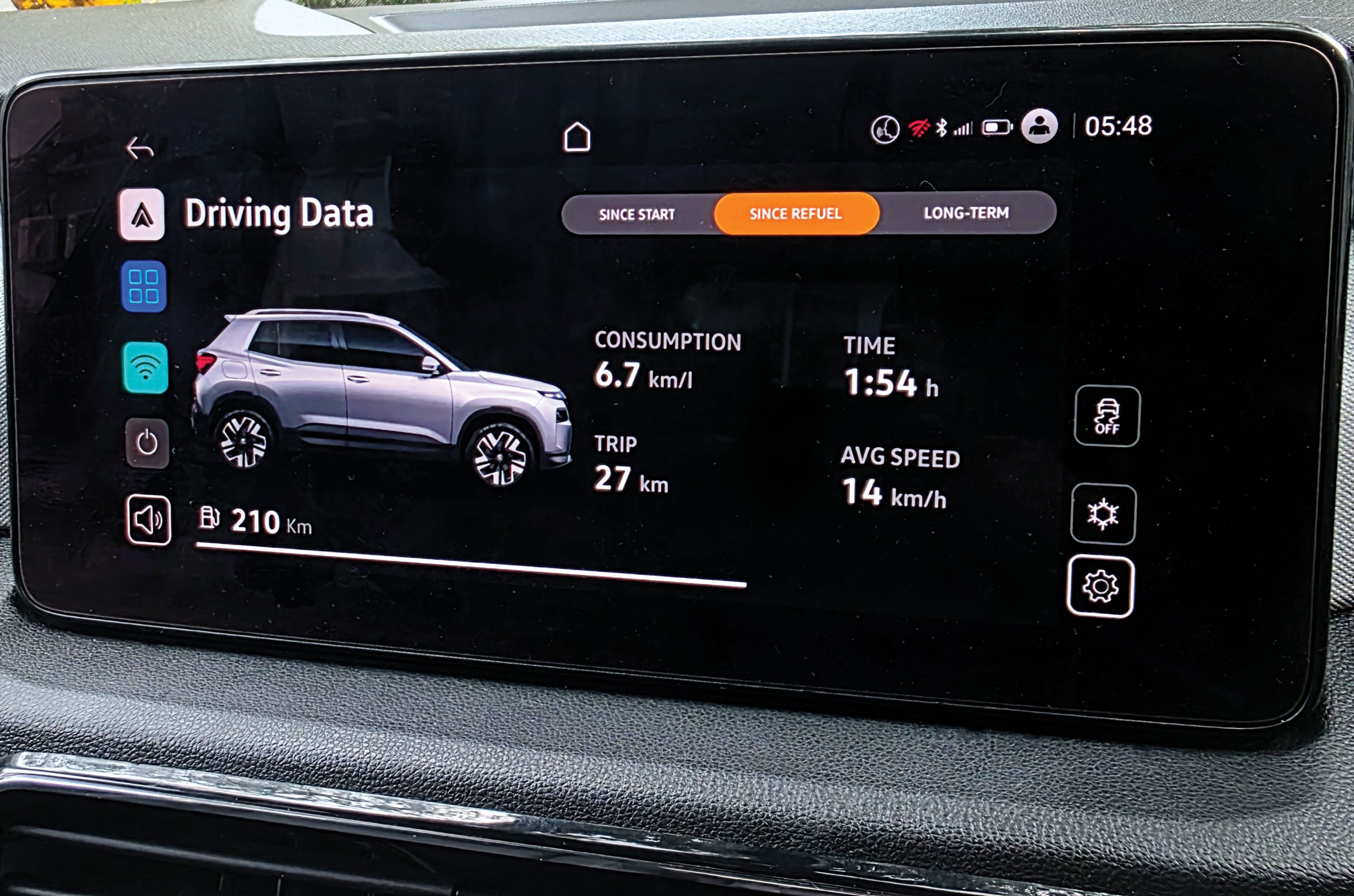 Skoda Kylaq touchscreen