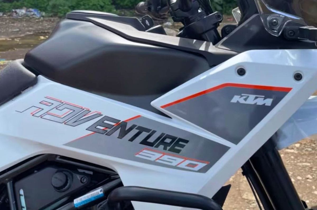 KTM 390 Adventure new white colour spotted ahead of launch