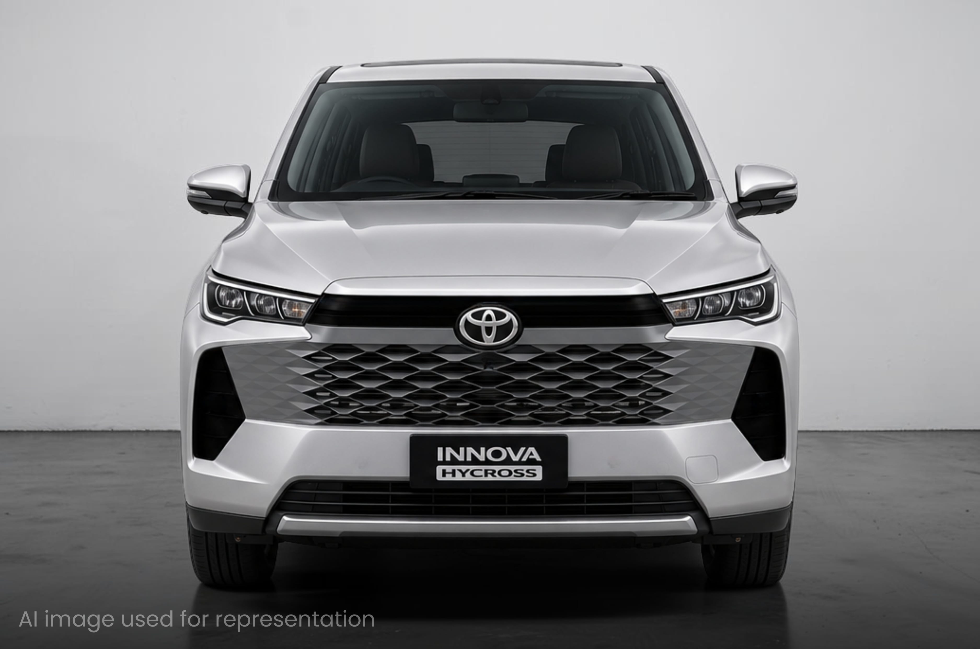 Toyota Innova Hycross facelift rendered based on design patent