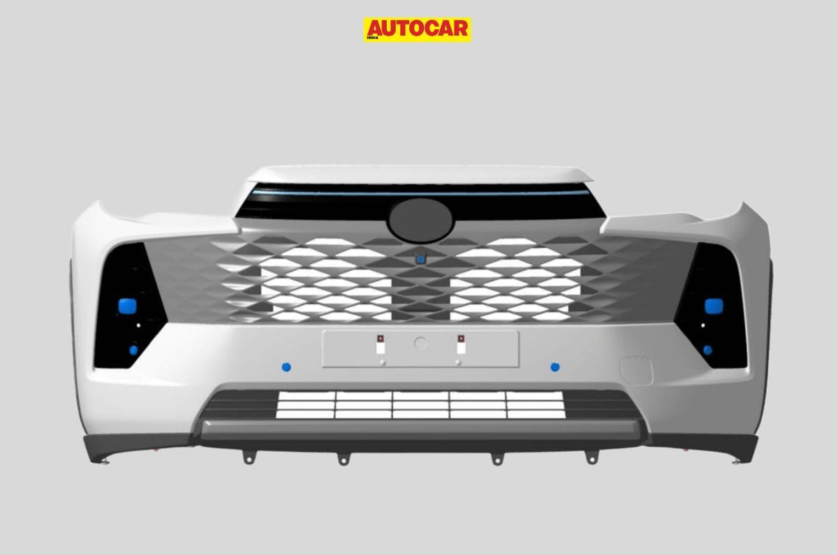 Toyota Innova Hycross facelift rendered based on design patent