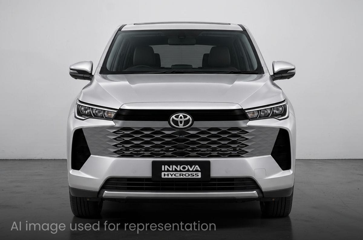 Toyota Innova Hycross facelift rendered based on design patent