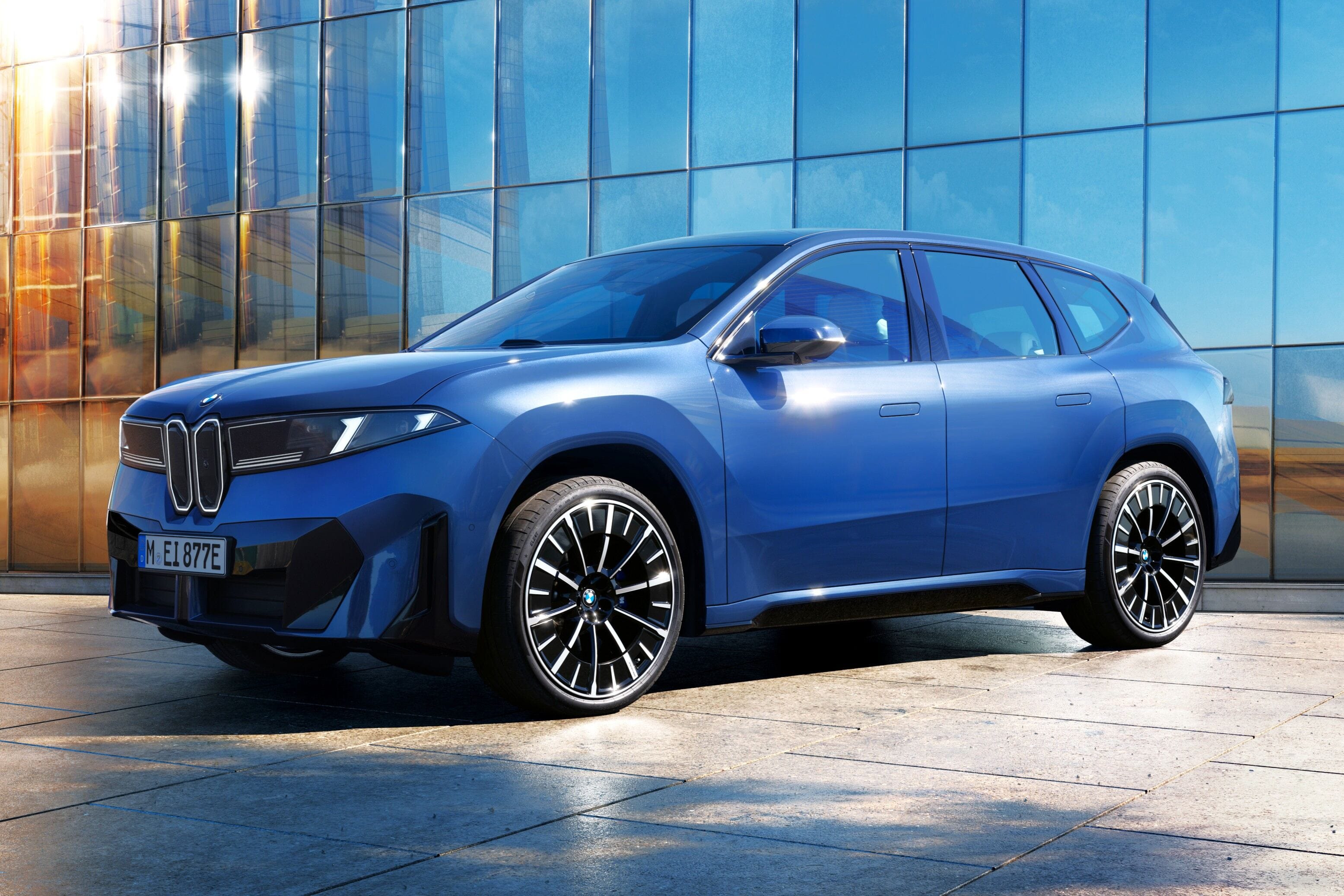 BMW iX4 electric coupe SUV spotted testing