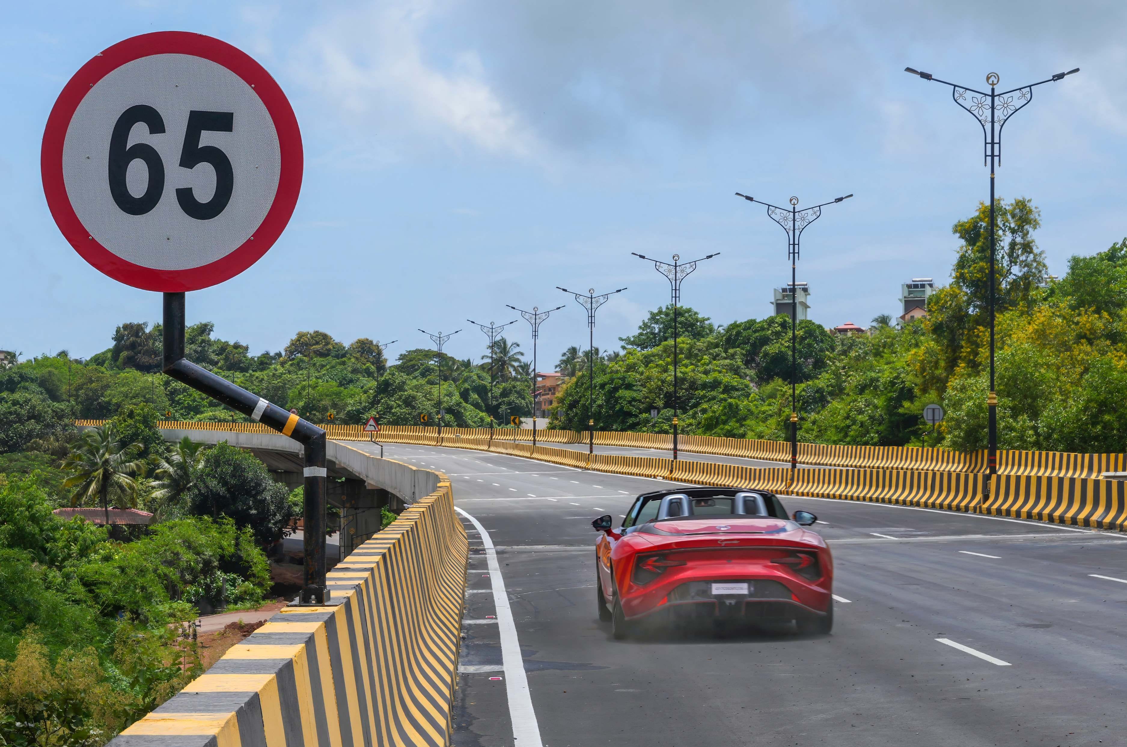 Cruising down Goa’s Porvorim Elevated Corridor in an MG Cyberster