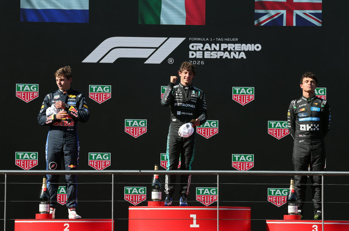 F1 Spanish GP podium Madrid