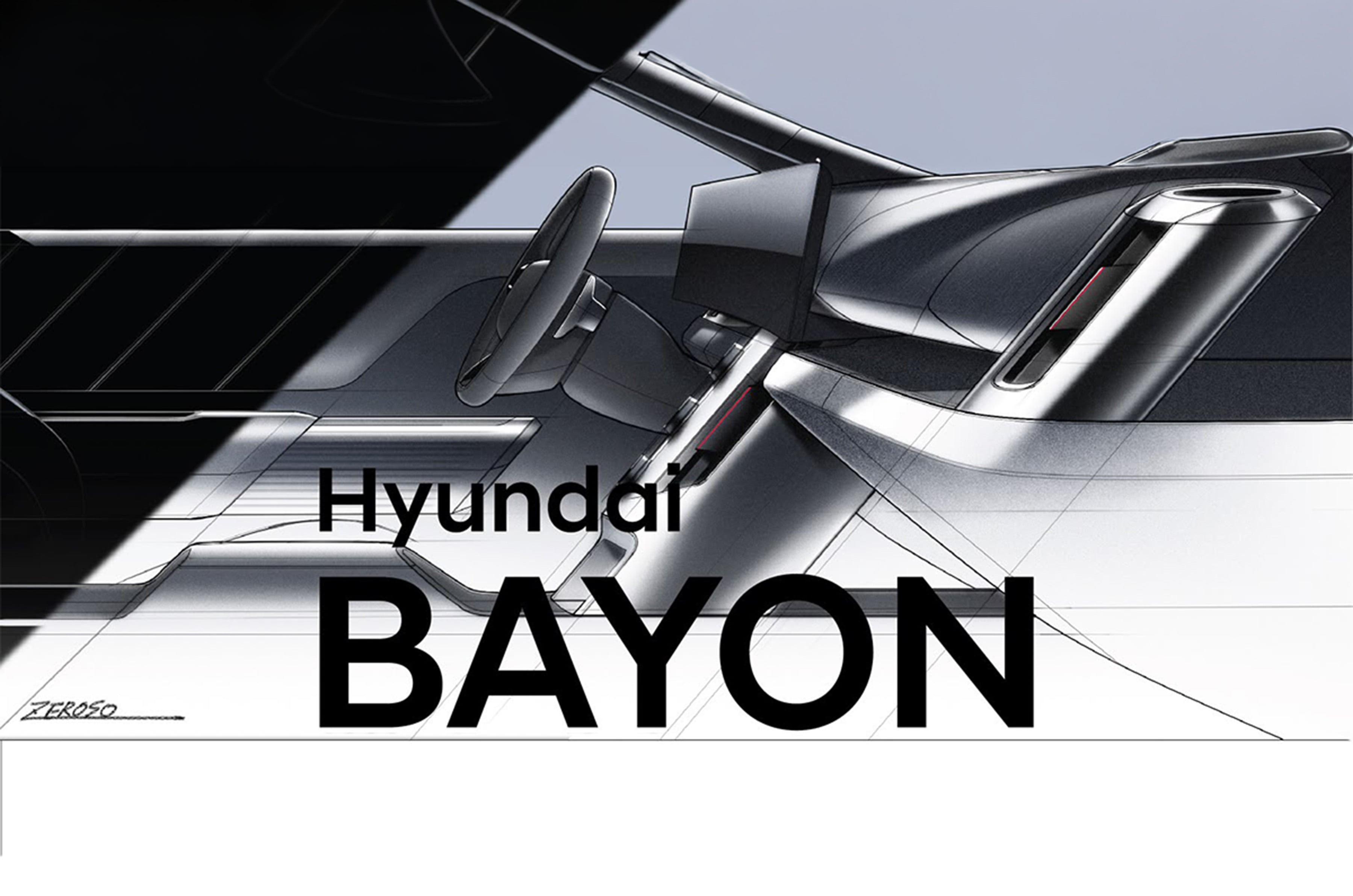 Hyundai reveals first design sketches of upcoming Bayon SUV 