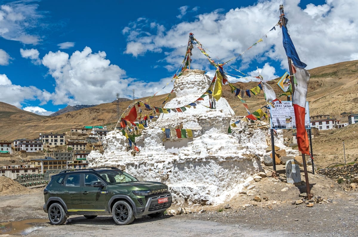 Renault Duster at Kibber village