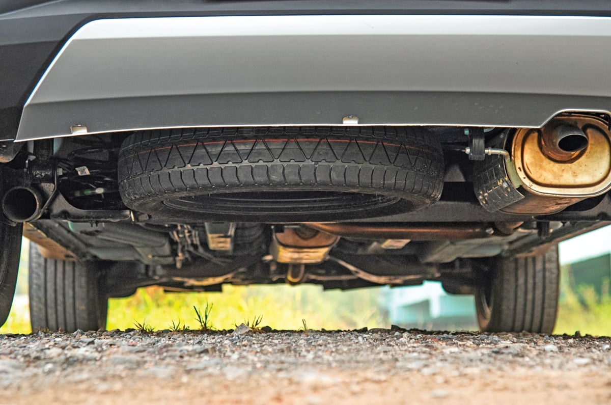 Tata Nexon iCNG spare tyre