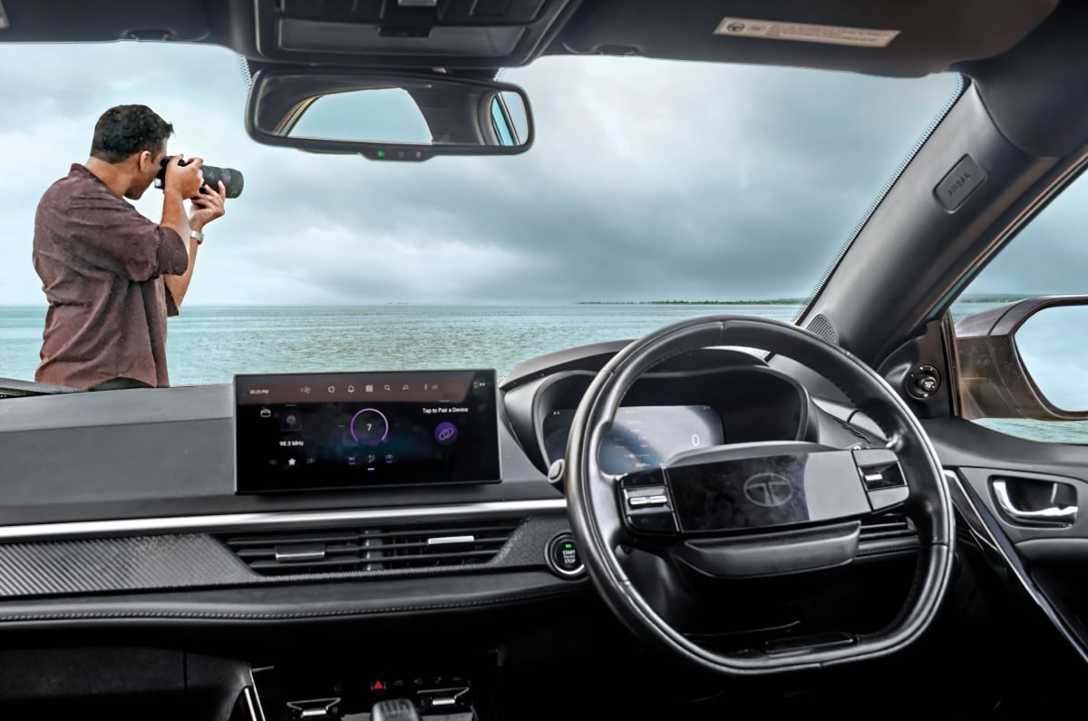 Tata Nexon iCNG interior at Dholavira