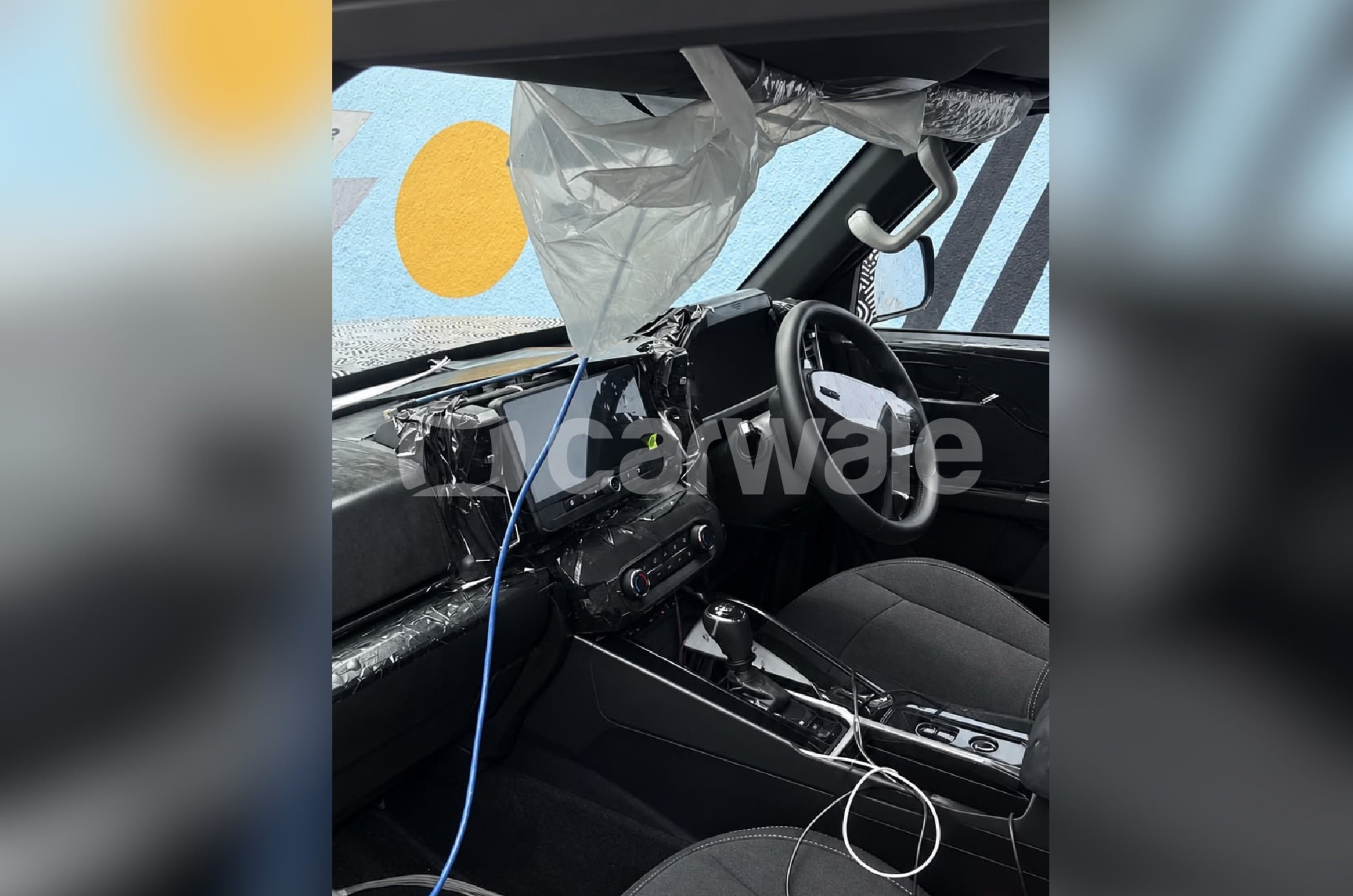 Mahindra Vision S interior spied in close detail