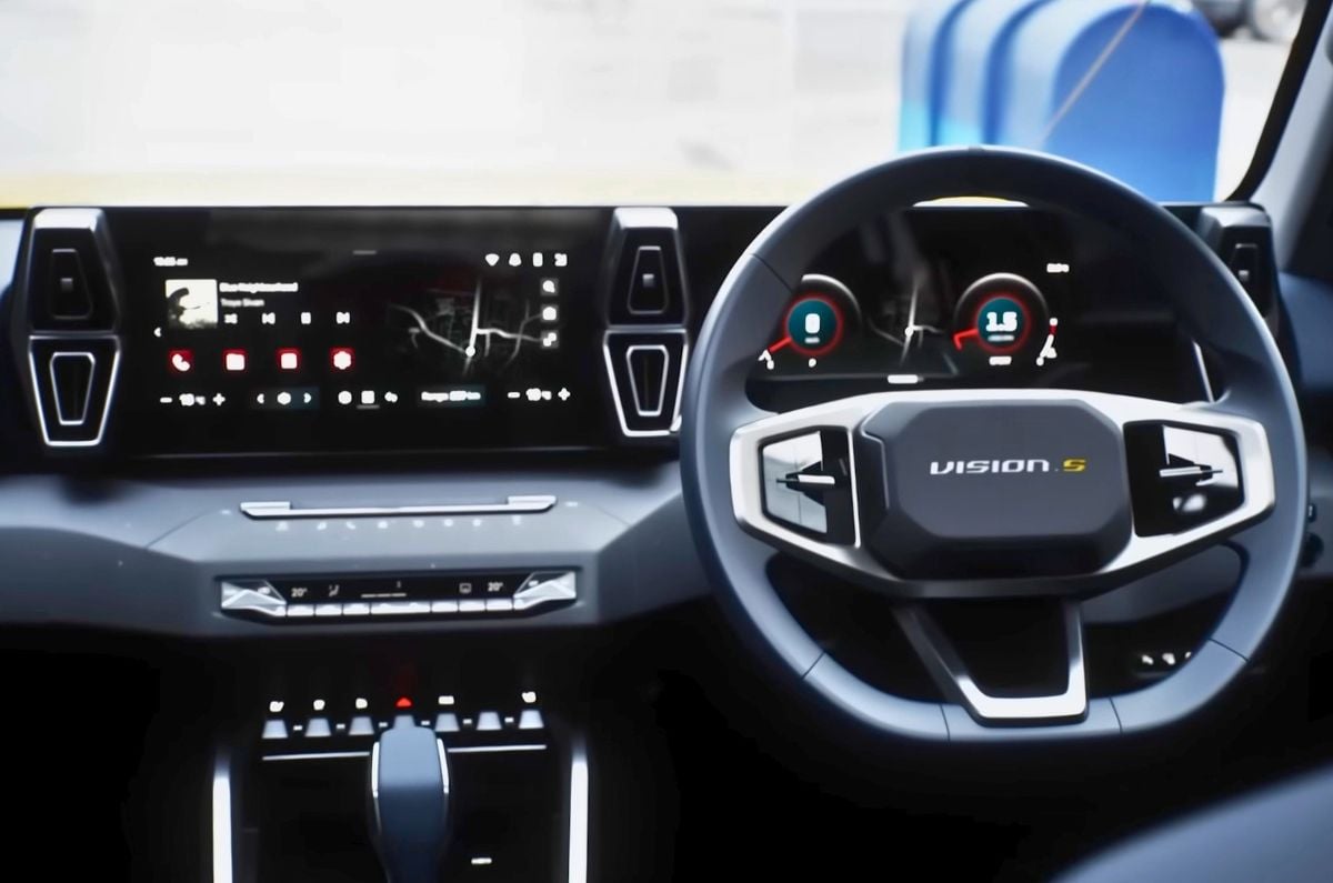Mahindra Vision S interior spied in close detail