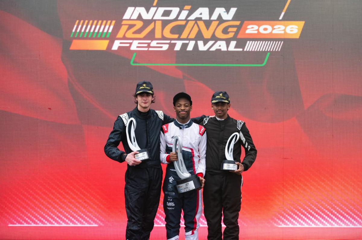 F4 India Round 2 podium
