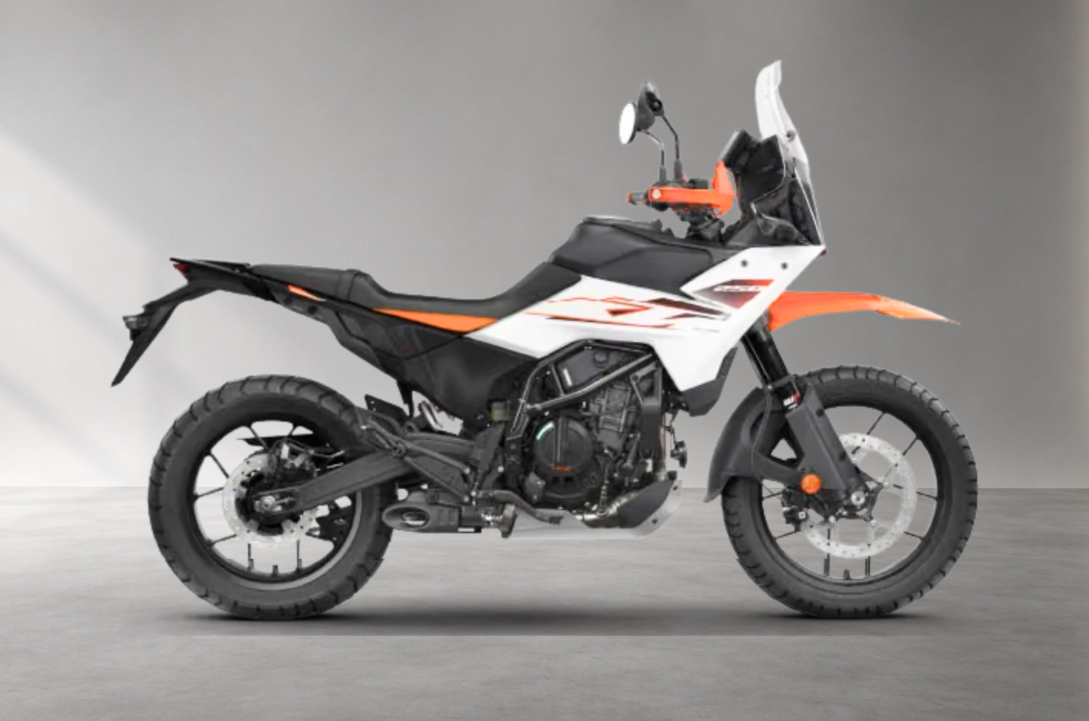 Inside render showing the KTM 250 Adventure