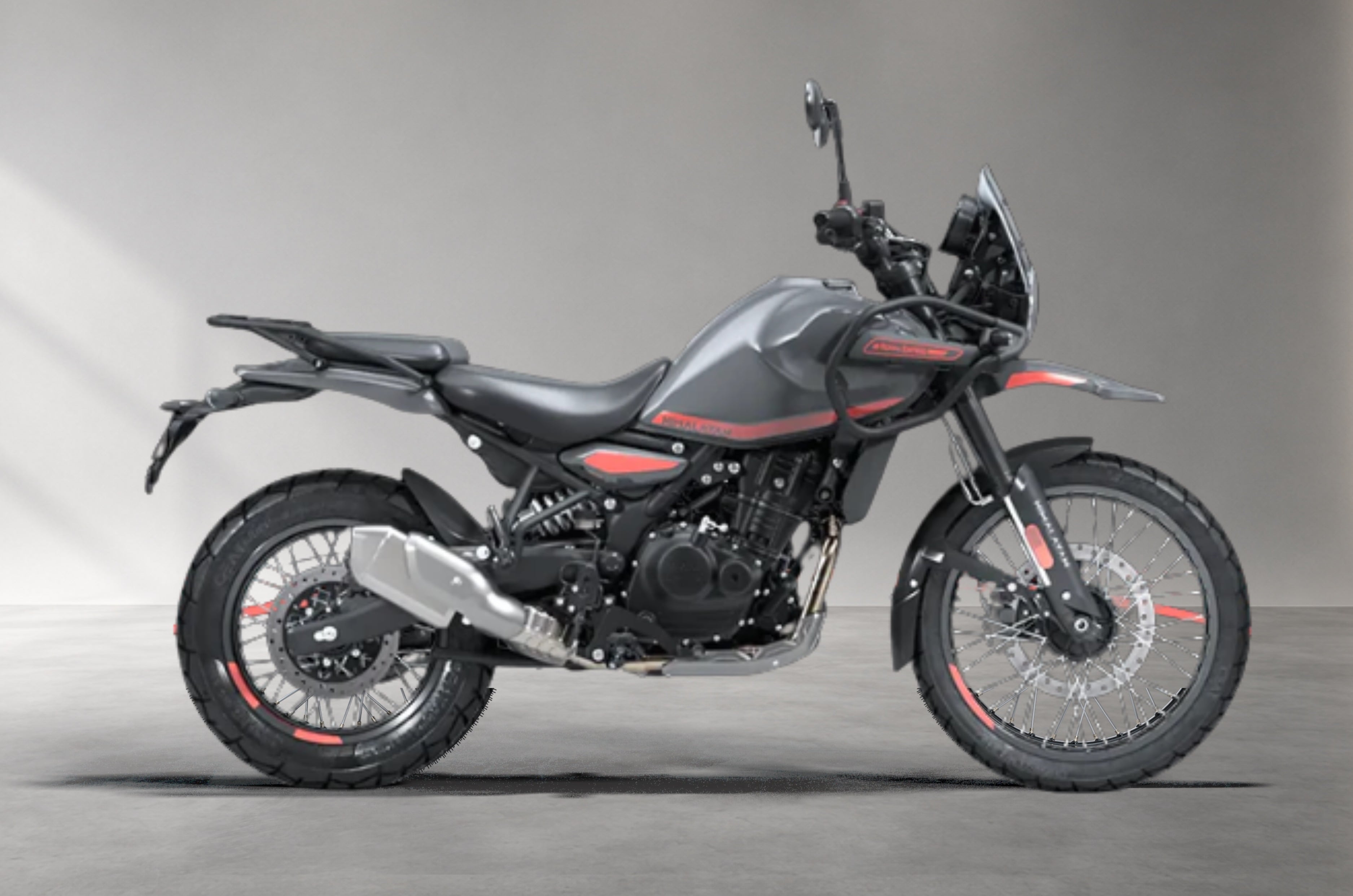 Inside render showing the Royal Enfield Himalayan 450
