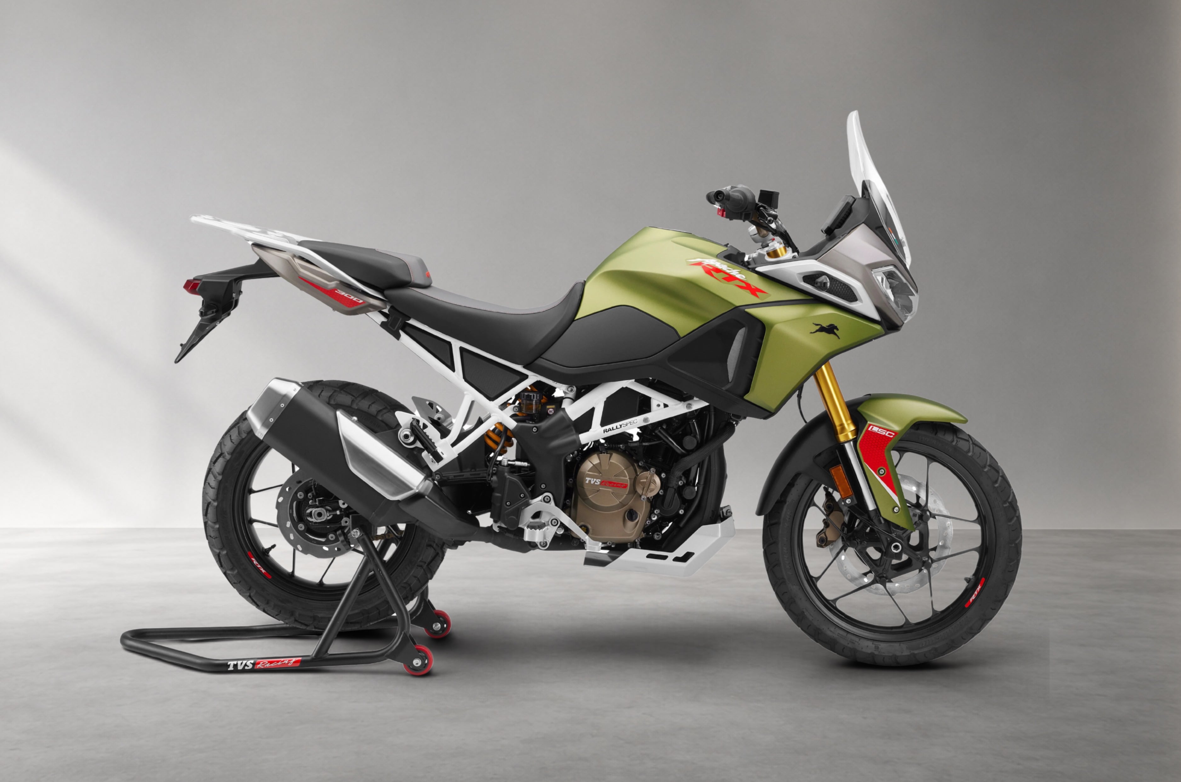 Inside render showing the TVS Apache RTX 300