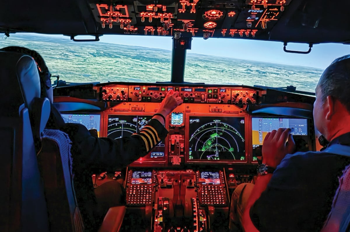 Akasa Boeing 737 Max cockpit