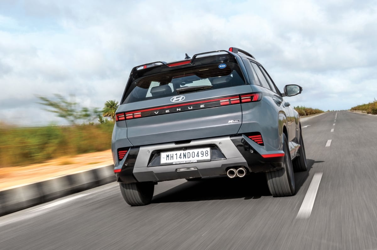 Hyundai Venue N Line rear action