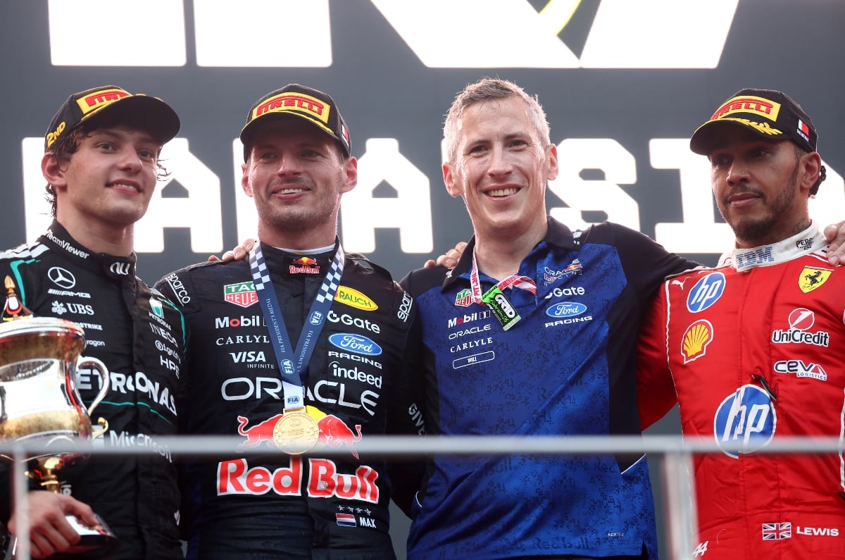 F1 Bahrain GP in Malaysia podium