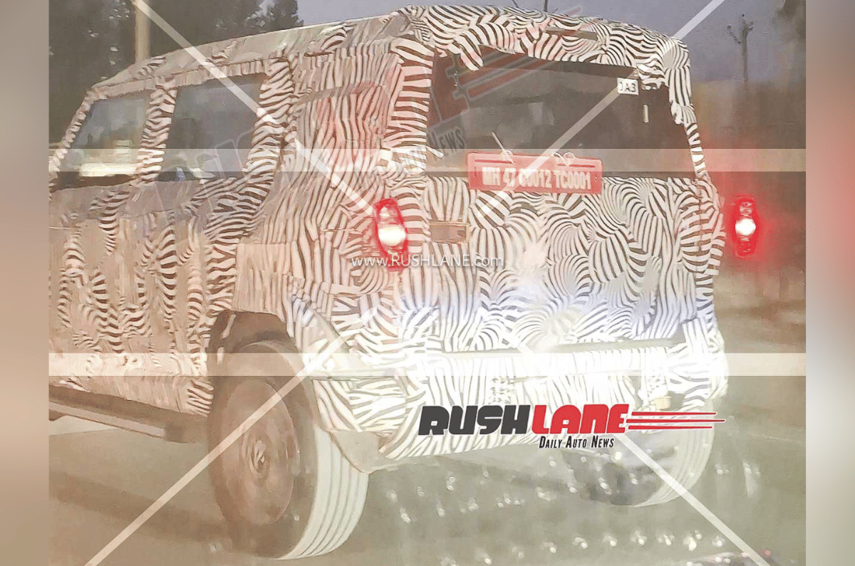 Mahindra Vision T prototype spied testing for the first time