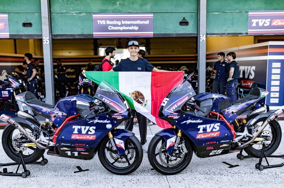 Cristian Borrelli, winner of both races in TVS Racing International Championship Round 4