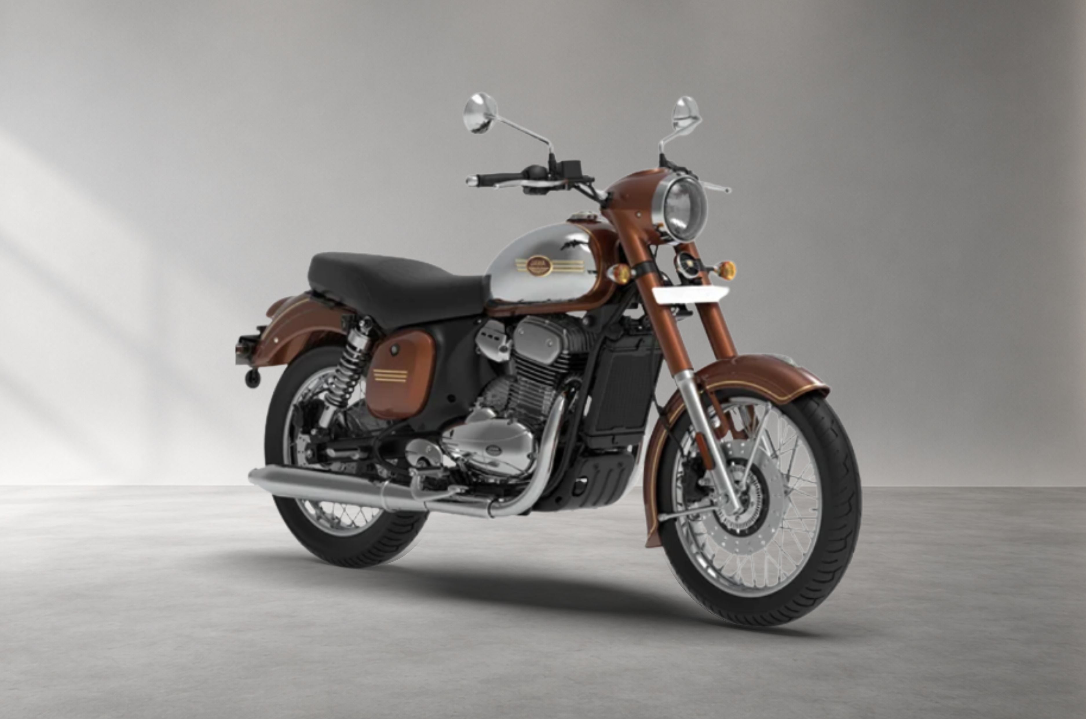 Jawa 42 in Mystic Orange.