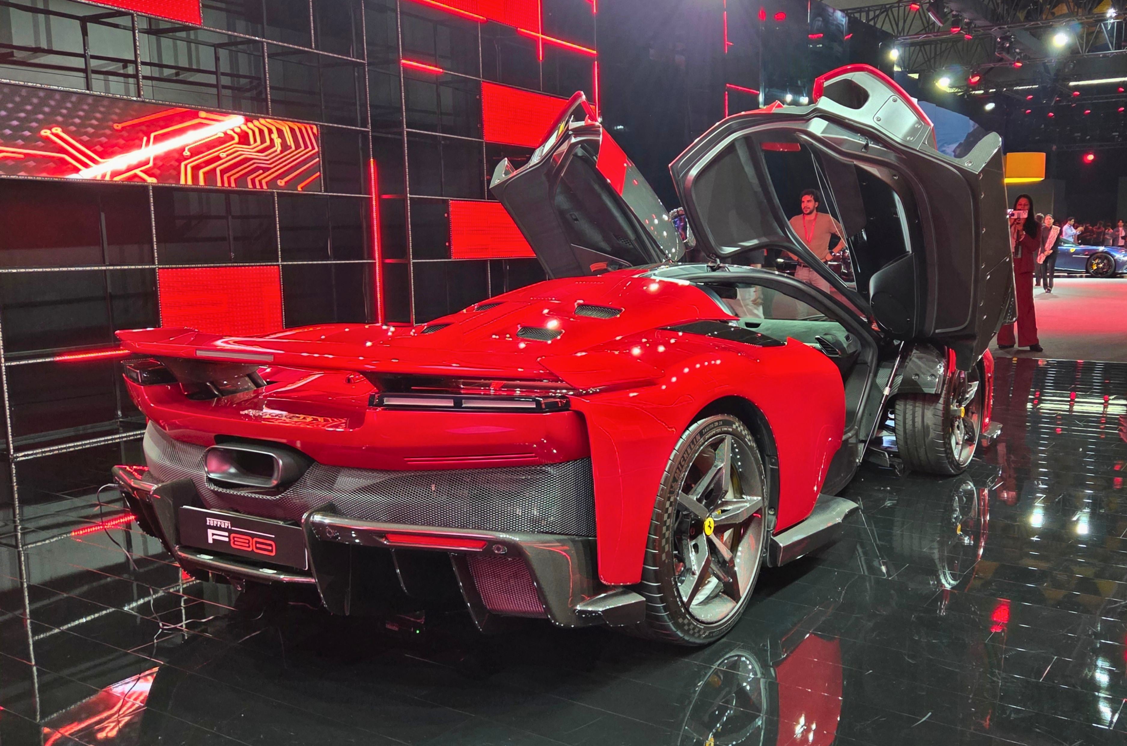 Universo Ferrari exhibition debuts F80, Luce, 12Cilindri Manuale in India