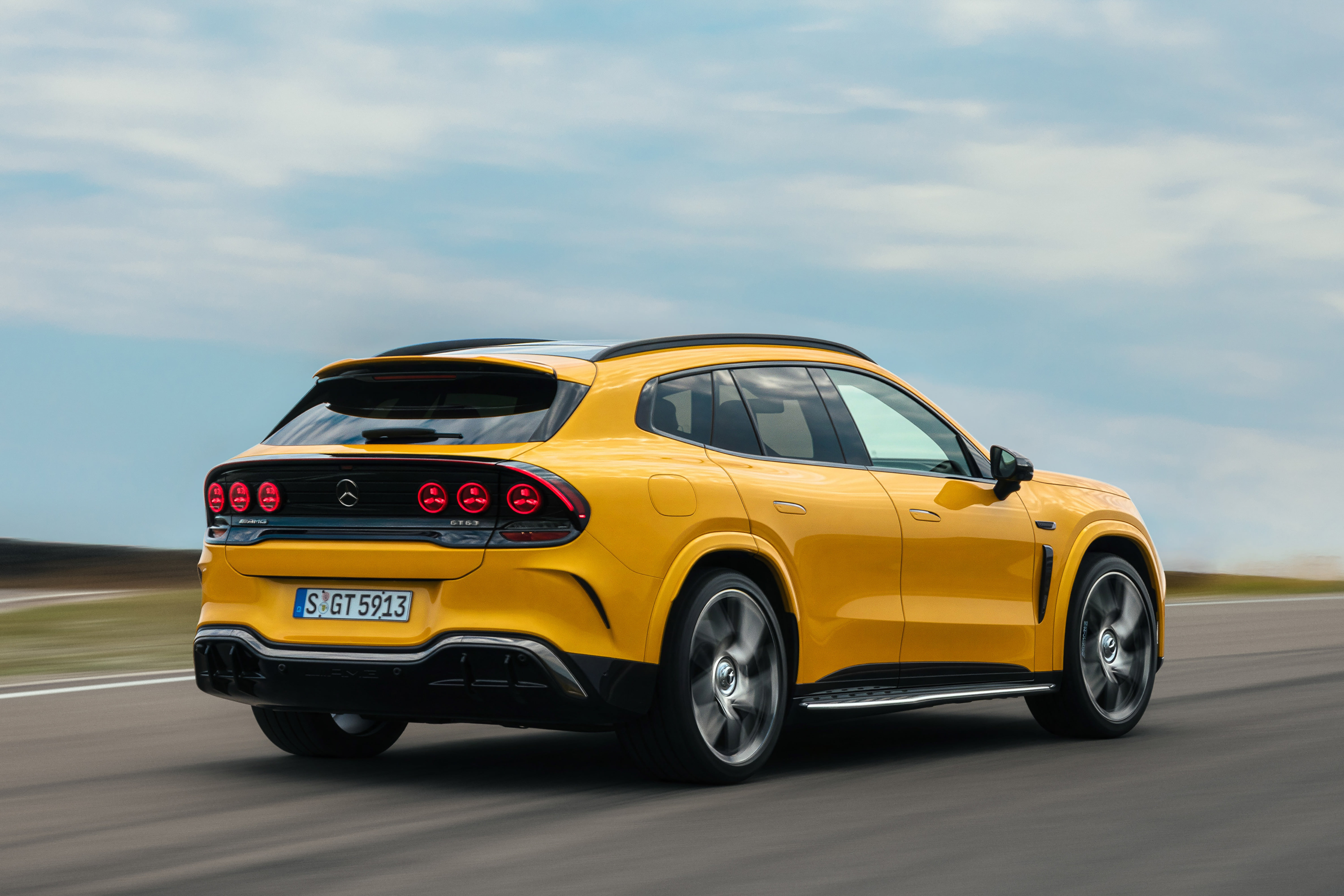 Mercedes-AMG GT SUV rear quarter tracking