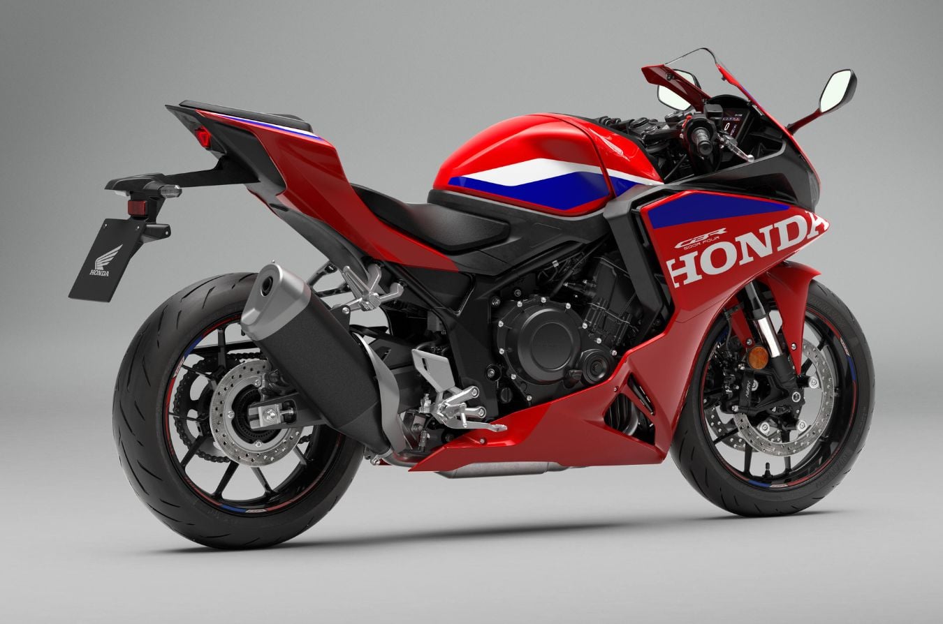 Honda CBR500R Four rear right side static in studio