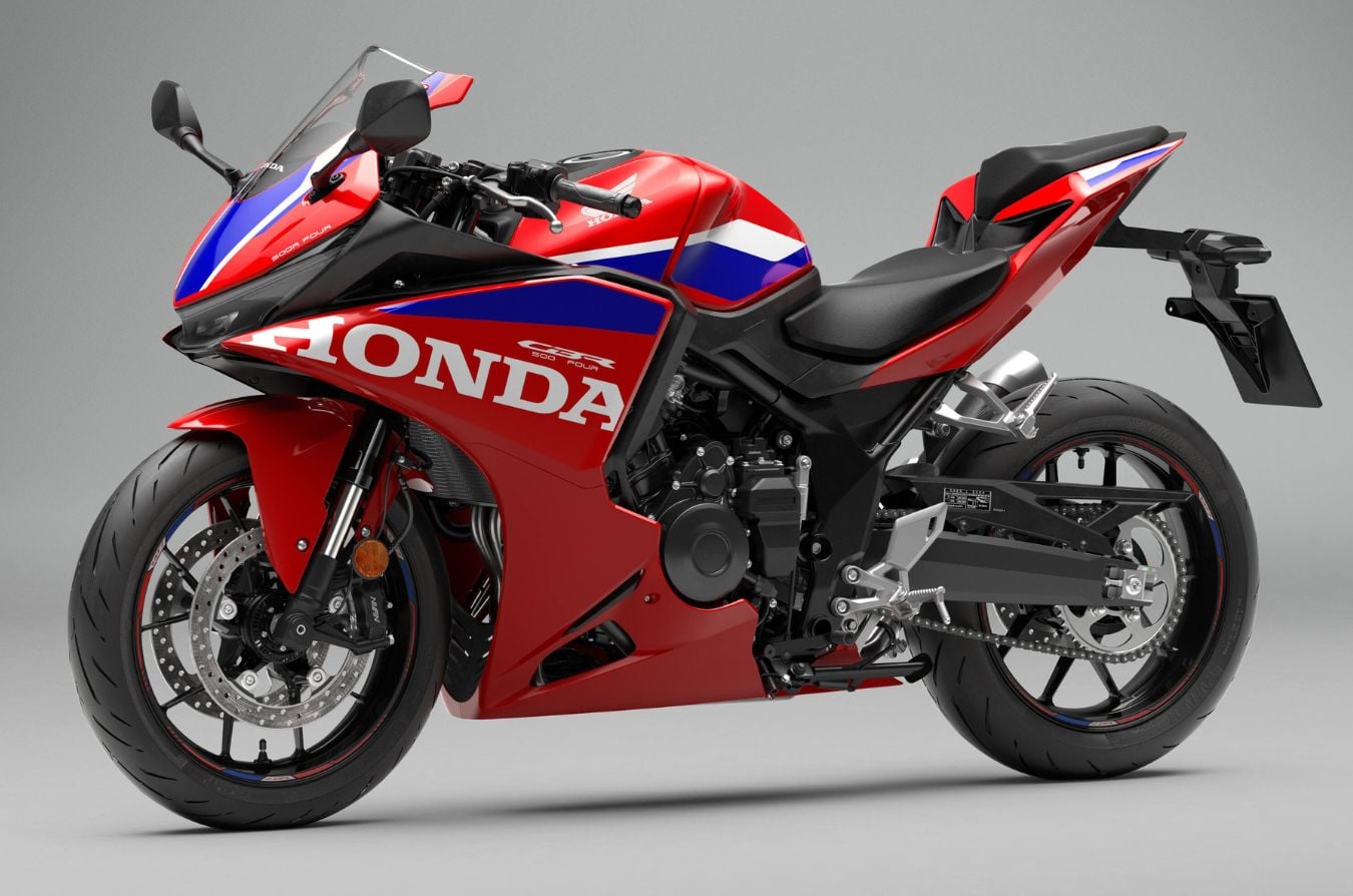 Honda CBR500R Four front left side static in studio
