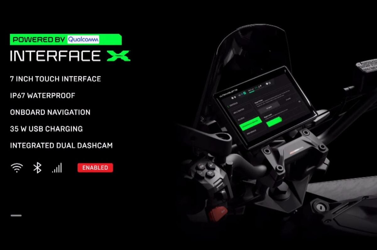 UV X-47 Venom's new 7-inch TFT display, powered by Android OS and Qualcomm.