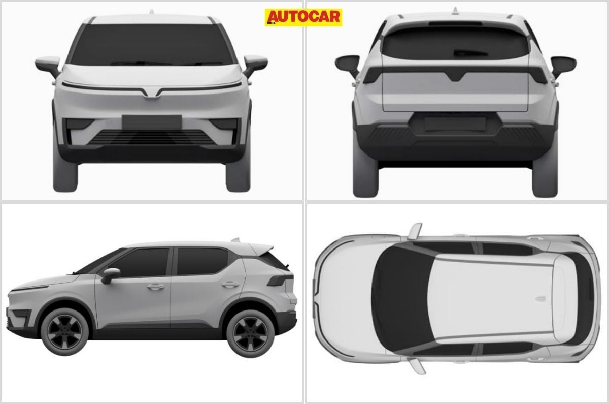 Vinfast VF5 facelift previewed via design patent